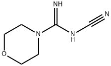 4-Morpholinecarboximidamide,  N-cyano- Struktur