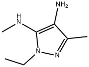 1H-Pyrazole-4,5-diamine,  1-ethyl-N5,3-dimethyl- Struktur