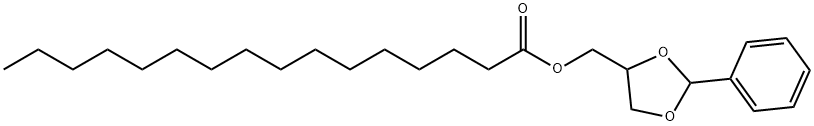 Palmitic acid (2-phenyl-1,3-dioxolan-4-yl)methyl ester Struktur