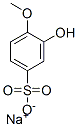 3-Hydroxy-4-methoxybenzenesulfonic acid sodium salt Struktur