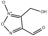 1,2,5-Oxadiazole-3-carboxaldehyde, 4-(hydroxymethyl)-, 5-oxide (9CI) Struktur