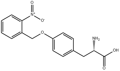 (S)-2-aMino-3-(4-((2-nitrobenzyl)oxy)phenyl)propanoic acid hydrochloride Struktur