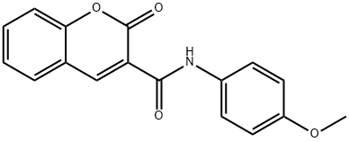 N-(4-methoxyphenyl)-2-oxo-2H-chromene-3-carboxamide Struktur