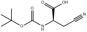 BOC-BETA-CYANO-D-ALA-OH Struktur