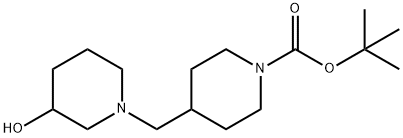 1-Boc-4-(3-hydroxypiperidin-1-ylMethyl)piperidine Struktur