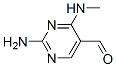 5-Pyrimidinecarboxaldehyde, 2-amino-4-(methylamino)- (9CI) Struktur