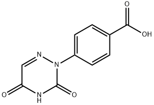 4-(3,5-dioxo-4,5-dihydro-1,2,4-triazin-2(3H)-yl)benzoic acid Struktur