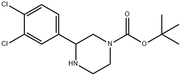 1-BOC-3-(3,4-DICHLOROPHENYL)PIPERAZINE Struktur