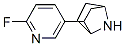 2-(2-fluoro-5-pyridyl)-7-azabicyclo(2.2.1)heptane Struktur