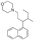 4-[4-Methyl-3-(1-naphtyl)hexyl]morpholine Struktur