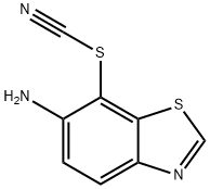 Thiocyanic acid, 6-amino-7-benzothiazolyl ester (8CI,9CI) Struktur