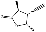 2(3H)-Furanone, 4-ethynyldihydro-3,5-dimethyl-, [3S-(3alpha,4beta,5beta)]- (9CI) Struktur