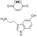 5-HYDROXYTRYPTAMINE MALEATE SALT Struktur