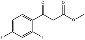 METHYL 2,4-DIFLUOROBENZOYLACETATE Struktur