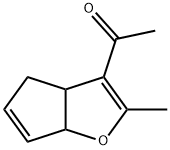 Ethanone, 1-(3a,6a-dihydro-2-methyl-4H-cyclopenta[b]furan-3-yl)- (9CI) Struktur