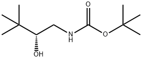 Carbamic acid, [(2R)-2-hydroxy-3,3-dimethylbutyl]-, 1,1-dimethylethyl ester Struktur