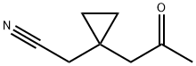 Cyclopropaneacetonitrile, 1-(2-oxopropyl)- (9CI) Struktur