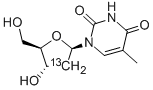 [2'-13C]THYMIDINE Struktur