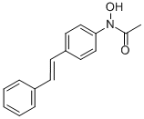 N-hydroxy-4-acetylaminostilbene Struktur