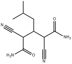 2,4-Dicyano-3-(2-Methylpropyl)-pentanediaMide Struktur