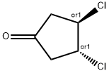 Cyclopentanone, 3,4-dichloro-, trans- (9CI) Struktur