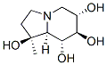 1,6,7,8-Indolizinetetrol, octahydro-1-methyl-, 1S-(1.alpha.,6.beta.,7.alpha.,8.beta.,8a.beta.)- Struktur