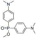 Bis[p-(dimethylamino)phenyl]phosphinic acid methyl ester Struktur