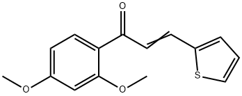 1-(2,4-DIMETHOXYPHENYL)-3-(2-THIENYL)PROP-2-EN-1-ONE Struktur