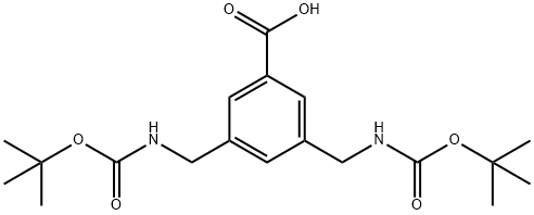 3,5-BIS[(BOC-AMINO)METHYL]-BENZOIC ACID Struktur