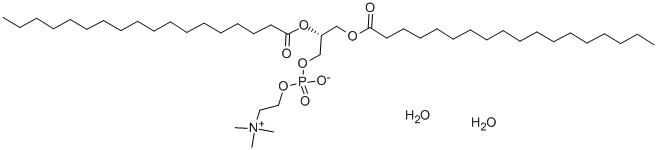 1,2-DISTEAROYL-SN-GLYCERO-3-PHOSPHOCHOLINE DIHYDRATE Struktur