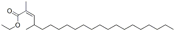 [Z,(+)]-2,4-Dimethyl-2-henicosenoic acid ethyl ester Struktur