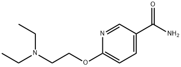 6-[2-(Diethylamino)ethoxy]-3-pyridinecarboxamide Struktur