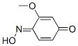 2,5-Cyclohexadiene-1,4-dione,2-methoxy-,1-oxime,(E)-(9CI) Struktur