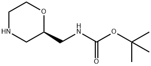 (R)-2-N-Boc-aminomethylmorpholine Struktur