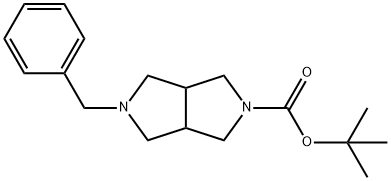 5-Benzyl-2-Boc-hexahydro-pyrrolo[3,4-C]pyrrole Struktur