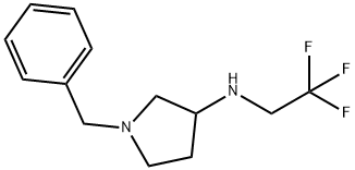 1-benzyl-N-(2,2,2-trifluoroethyl)pyrrolidin-3-amine Struktur