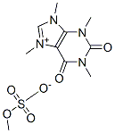 2,3,6,9-tetrahydro-1,3,7,9-tetramethyl-2,6-dioxo-1H-purinium methyl sulphate Struktur