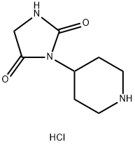 3-(Piperidin-4-yl)imidazolidine-2,4-dione hydrochloride Struktur