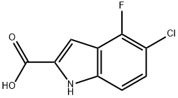 5-CHLORO-4-FLUORO-1H-INDOLE-2-CARBOXYLIC ACID Struktur