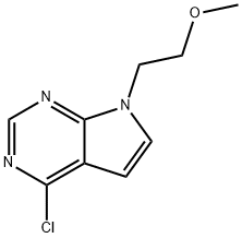 4-CHLORO-7-(2-METHOXYETHYL)-7H-PYRROLO[2,3-D]PYRIMIDINE Struktur