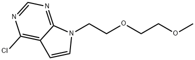 7-(2-(2-METHOXYETHOXY)ETHYL)-4-CHLORO-7H-PYRROLO[2,3-D]PYRIMIDINE Struktur