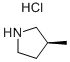 (S)-3-METHYL-PYRROLIDINE HYDROCHLORIDE
 Struktur