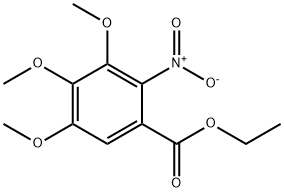 Benzoic acid, 3,4,5-triMethoxy-2-nitro-, ethyl ester Struktur