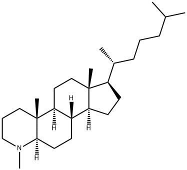 4-methyl-4-azacholestane Struktur