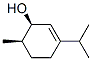 cis-3-(isopropyl)-6-methylcyclohex-2-en-1-ol Struktur