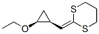 1,3-Dithiane,2-[(2-ethoxycyclopropyl)methylene]-,cis-(9CI) Struktur