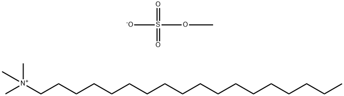 trimethyl(octadecyl)ammonium methyl sulphate  Struktur