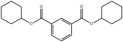 1,3-Benzenedicarboxylic acid, dicyclohexyl ester Struktur