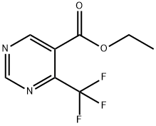 ETHYL-4-TRIFLUOROMETHYL PYRIMIDINE-5-CARBOXYLATE Struktur