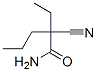 Pentanamide,  2-cyano-2-ethyl- Struktur